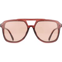 Square Full Rim Plastic Men's Prescription Sunglasses Red Size 59 - SmartBuy Collection