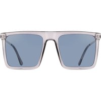 Square Full Rim Plastic Men's Prescription Sunglasses Grey Size 54 - SmartBuy Collection