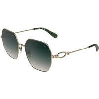 Longchamp LO187S 725 メガネ フレーム - 女性用 - 金色