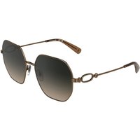 Longchamp LO187S 734 メガネ フレーム - 女性用 - 金色