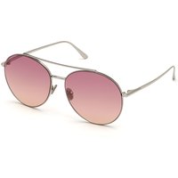 Tom Ford FT0757 CLEO 16F Women’s Sunglasses Silver Size 59