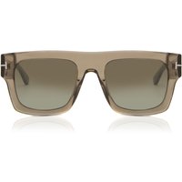 Tom Ford FT0711 FAUSTO 47Q Men's Sunglasses Brown Size 53