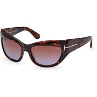 トム フォード トム フォード Tom Ford FT1065 BRIANNA 52F メガネ フレーム - 女性用 - べっ甲shell