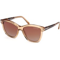 トム フォード トム フォード Tom Ford FT1087 LUCIA 45F メガネ フレーム - 女性用 - 茶色