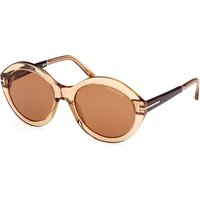 トム フォード トム フォード Tom Ford FT1088 SERAPHINA 45E メガネ フレーム - 女性用 - 茶色