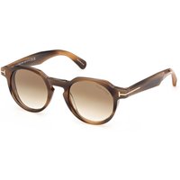 Tom Ford FT1358 THOMAS-02 55F Men's Sunglasses Tortoiseshell Size 49
