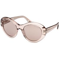 Tom Ford FT1423 ELODIE-02 45E Women’s Sunglasses Brown Size 54
