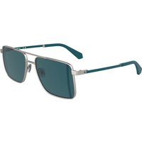 Calvin Klein Jeans CKJ25201SF 016 Men's Sunglasses Silver Size 58
