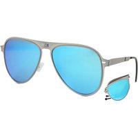 ROAV Galaxy 8101 Atlas Folding Silver Polarized 11.63 メガネ フレーム - 男性用 - 黒