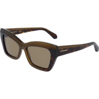 Salvatore Ferragamo SF2065S 338 メガネ フレーム - 女性用 - 茶色