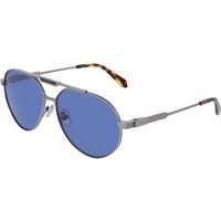Salvatore Ferragamo SF327S 021 Men's Sunglasses Silver Size 62