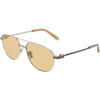 Salvatore Ferragamo SF345S 085 Men's Sunglasses Silver Size 56