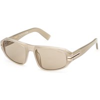 Zegna EZ0262 57J メガネ フレーム - 男性用 - 茶色