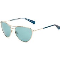 Rag & Bone RNB1065/G/S アジアフィット OGA/QT メガネ フレーム - 女性用 - 金色