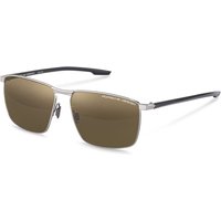 Porsche Design P8948 D Men's Sunglasses Silver Size 61