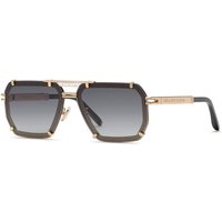 Philipp Plein SPP131 0301 Women’s Sunglasses Gold Size 64