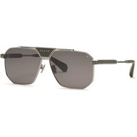 Philipp Plein SPP152M 0508 Men's Sunglasses Silver Size 63