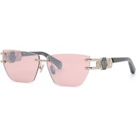 Philipp Plein SPP239M 579X Women’s Sunglasses Silver Size 62