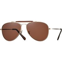 Eyevan Astro G Men's Sunglasses Gold Size 57