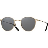 Eyevan Quincy-Sun Polarized G Men's Sunglasses Gold Size 48