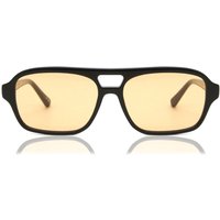 Messy Weekend BURT Black Orange Men's Sunglasses Black Size 56
