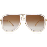 Anna-Karin Karlsson LOGO DUDE Pearl Women’s Sunglasses Gold Size 56