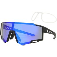 Single Lens Full Rim TR90 Men's Prescription Sunglasses Black Size 146 - SmartBuy Collection