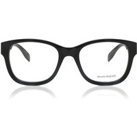 Alexander McQueen AM0350O 001 Men's Eyeglasses Black Size 52 - Blue Light Block Available