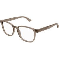 Alexander McQueen AM0462O 005 Men's Eyeglasses Brown Size 53 - Blue Light Block Available