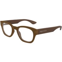 Alexander McQueen AM0530O 007 Men's Eyeglasses Brown Size 52 - Blue Light Block Available