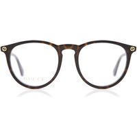 Gucci GG0027O 002 Women’s Eyeglasses Tortoiseshell Size 50 - Blue Light Block Available