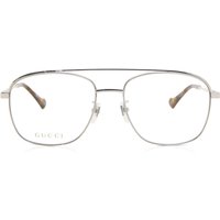 Gucci GG1103O 003 Men's Eyeglasses Silver Size 57 - Blue Light Block Available