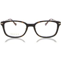 Gucci GG1129OJ Asian Fit 002 Women’s Eyeglasses Tortoiseshell Size 52 - Blue Light Block Available
