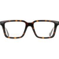Gucci GG1729O 002 Men's Eyeglasses Tortoiseshell Size 53 - Blue Light Block Available