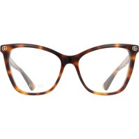 Gucci GG1817O 002 Women’s Eyeglasses Tortoiseshell Size 55 - Blue Light Block Available