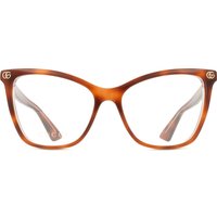 Gucci GG1817O 004 Women’s Eyeglasses Tortoiseshell Size 55 - Blue Light Block Available