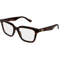Gucci GG2186OA Asian Fit 002 Women’s Eyeglasses Tortoiseshell Size 52 - Blue Light Block Available