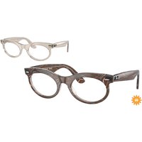 レイバン Ray-Ban RX2242VF Wayfarer 楕円形 アジアフィット 8291 サングラス - 男性用 - クリア