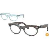 レイバン Ray-Ban RX2242VF Wayfarer 楕円形 アジアフィット 8293 サングラス - 男性用 - 青