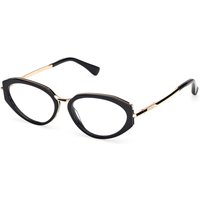 Max Mara MM5185 001 Women’s Eyeglasses Black Size 53 - Blue Light Block Available