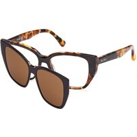Max Mara MM5212 With Clip On 052 Women’s Eyeglasses Tortoiseshell Size 53 - Blue Light Block Available