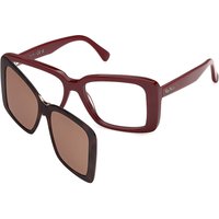 Max Mara MM5266 With Clip-On 069 サングラス - 女性用 - バーガンディ