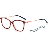 Missoni MMI 0064 1RQ Women’s Eyeglasses Burgundy Size 52 - Blue Light Block Available