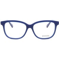 Guess GU5220 092 Men's Eyeglasses Blue Size 53 - Blue Light Block Available