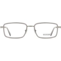 Guess GU50325 020 Men's Eyeglasses Silver Size 52 - Blue Light Block Available