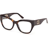 Guess GU50356 052 Women’s Eyeglasses Tortoiseshell Size 52 - Blue Light Block Available