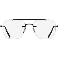Silhouette The Visionary Demo Rimless 5586/OY 9040 Men's Eyeglasses Black Size 51 - Blue Light Block Available