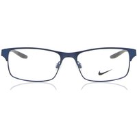 Nike 8046 401 Men's Eyeglasses Blue Size 54 - Blue Light Block Available
