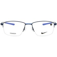 Nike 6045 410 Men's Eyeglasses Blue Size 54 - Blue Light Block Available