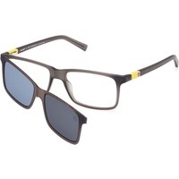 Timberland TB1765 with Clip-On 020 Men's Eyeglasses Grey Size 54 - Blue Light Block Available